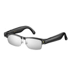 L802 Metal Half Rim AI Smart Glasses with 8MP Camera & Real-Time Translation