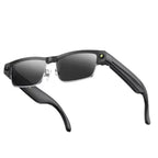 L802 Metal Half Rim AI Smart Glasses with 8MP Camera & Real-Time Translation