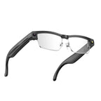 L802 Metal Half Rim AI Smart Glasses with 8MP Camera & Real-Time Translation