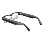 L802 Metal Half Rim AI Smart Glasses with 8MP Camera & Real-Time Translation