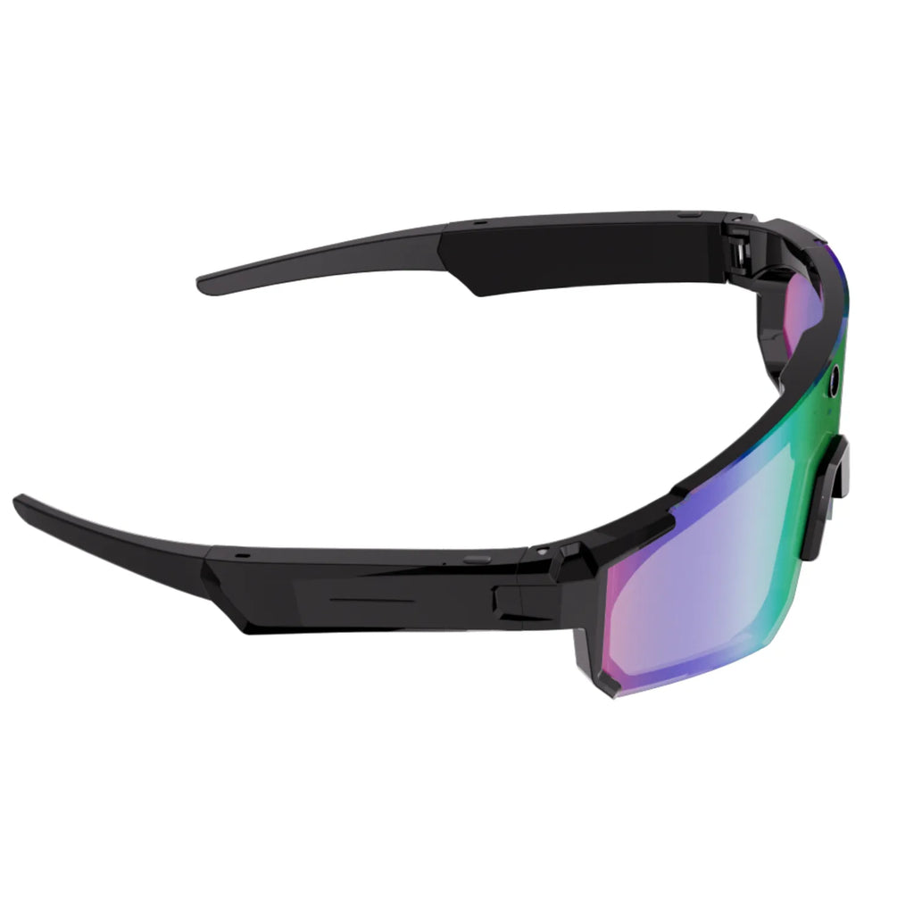 V06 Sporty Wraparound AI Smart Glasses with 8MP Camera, Real-Time Translation & 1200P Video