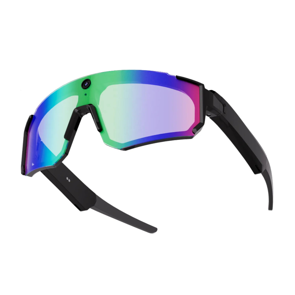 V06 Sporty Wraparound AI Smart Glasses with 8MP Camera, Real-Time Translation & 1200P Video