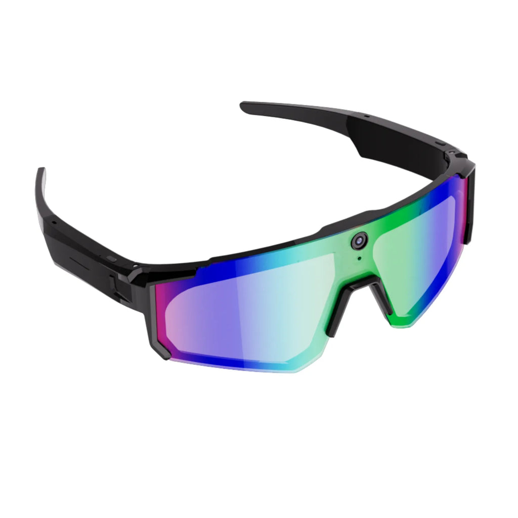 V06 Sporty Wraparound AI Smart Glasses with 8MP Camera, Real-Time Translation & 1200P Video