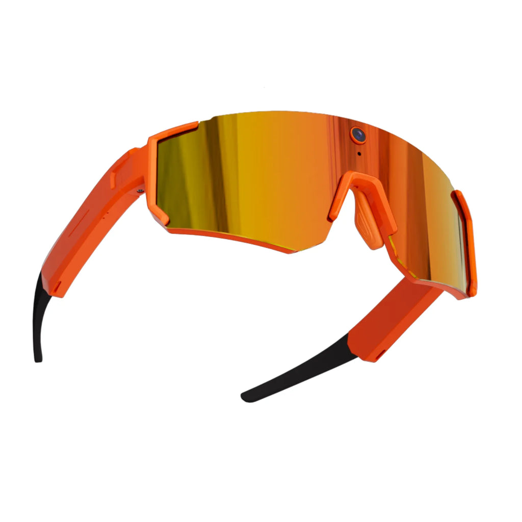 V06 Sporty Wraparound AI Smart Glasses with 8MP Camera, Real-Time Translation & 1200P Video